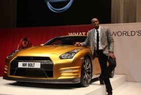 gt-r, nissan, usain bolt