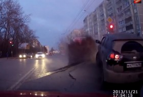 baleset, oroszország, videó