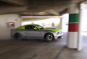 drift, ford, gymkhana, mustang, videó