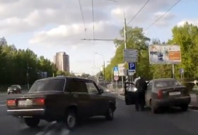 baleset, lada, orosz, videó