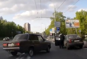 baleset, lada, orosz, videó baleset, lada, orosz, videó