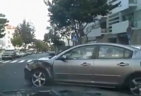 autós videó, baleset, videó