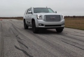 gmc, gyorsulás, hennessey, tuning, videó