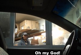 drive thru, vicces, videó