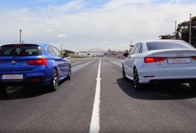 audi s3, bmw, gyorsulási verseny, m135i, videó