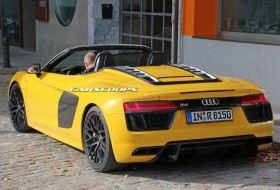 audi, kémfotó, németország, r8 spyder, új audi r8, új autó