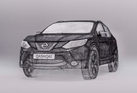 3d nyomtatás, 3d toll, black edition, nissan, qashqai