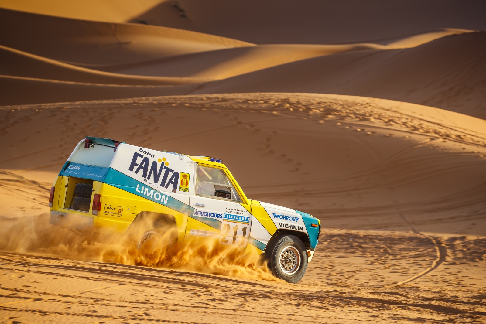 1987 Nissan Patrol Fanta Limon Paris-Dakar rally car