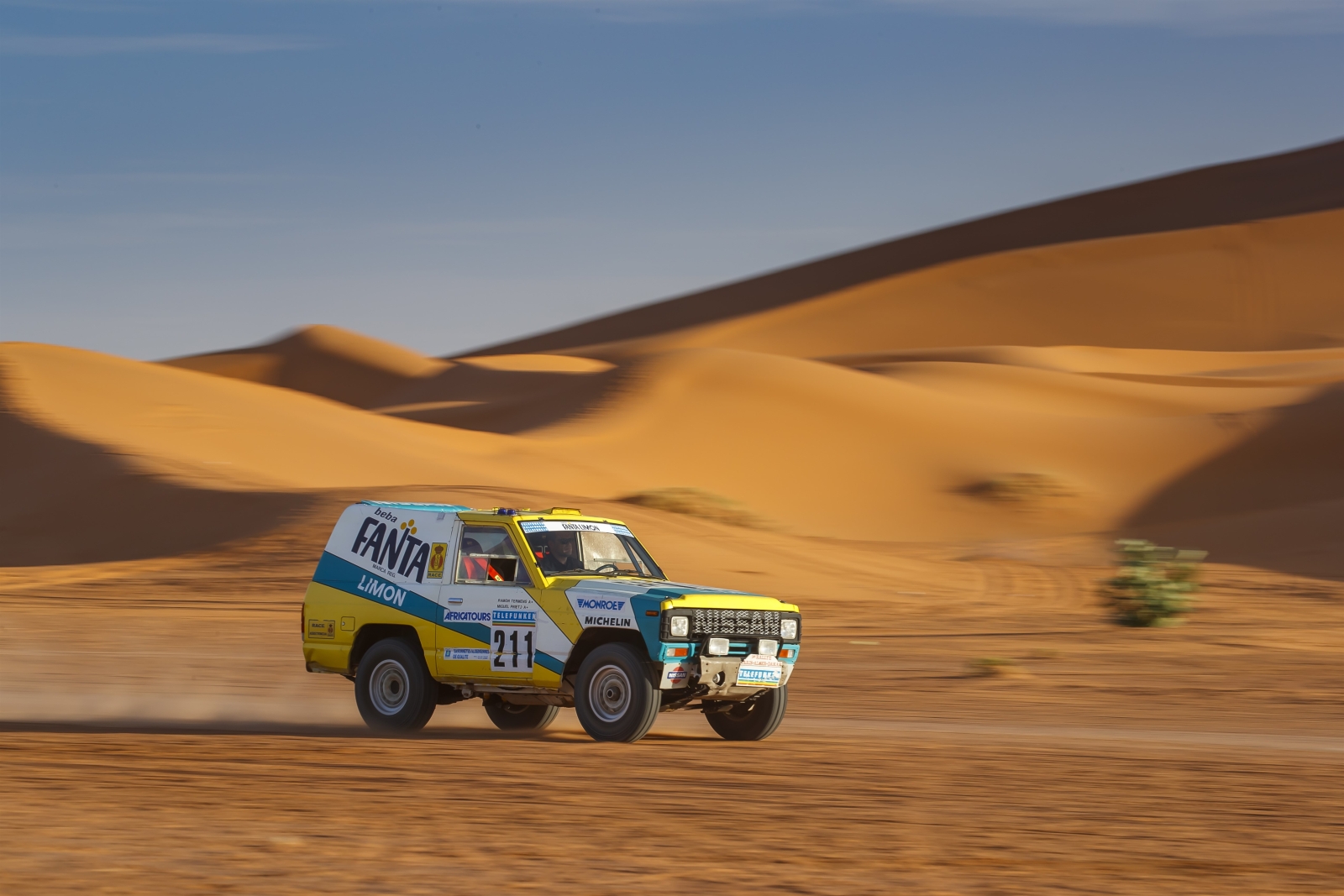 1987 Nissan Patrol Fanta Limon Paris-Dakar rally car