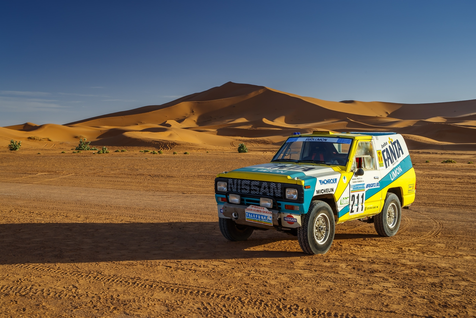 1987 Nissan Patrol Fanta Limon Paris-Dakar rally car