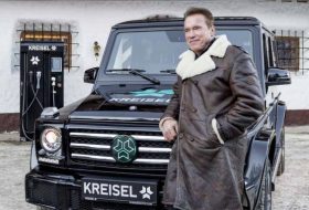 arnold schwarzenegger, elektromos, g-osztály, kalifornia, mercedes