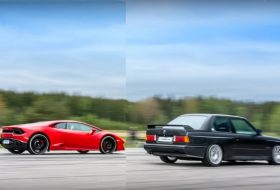 bmw m3, gyorsulási verseny, huracan, lp 580-2, új lamborghini, videó