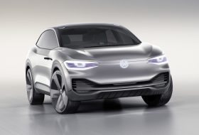 autonóm, crossover, elektromos, i.d., i.d. crozz, sanghaj, suv, volkswagen