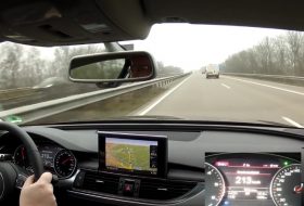 audi a6, autobahn, autópálya, balesetveszély, közlekedésbiztonság, videó