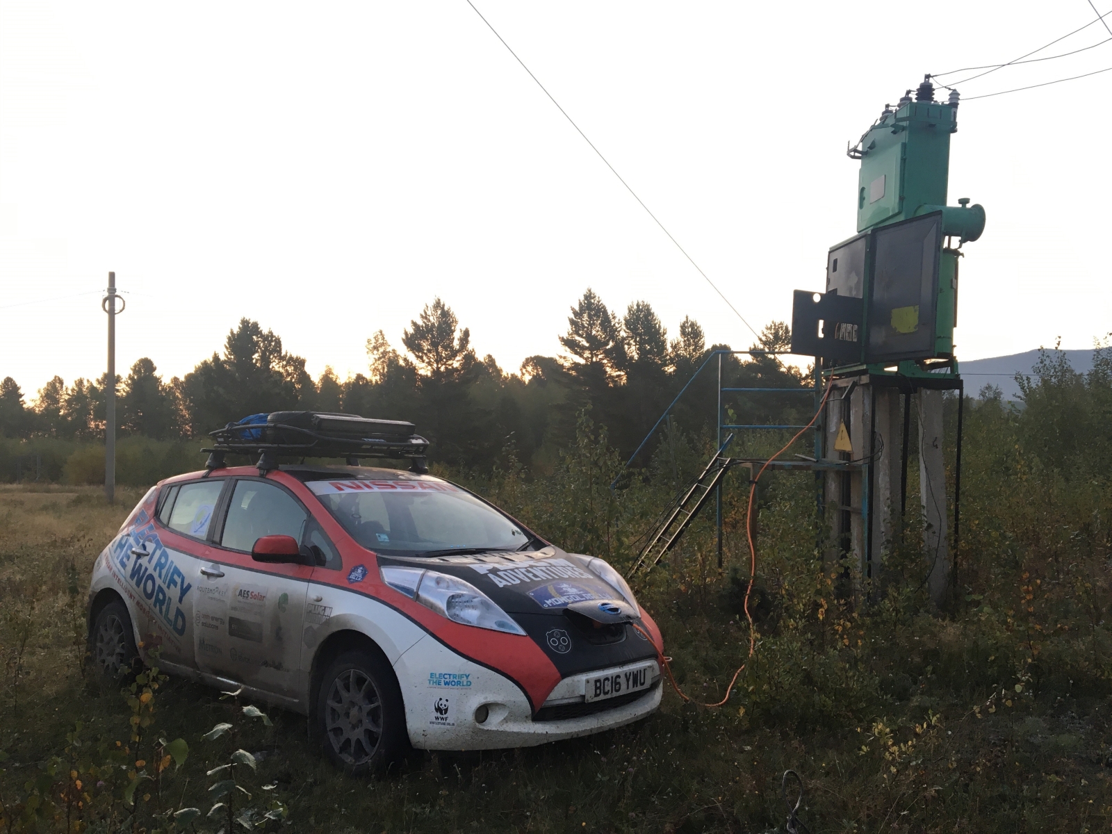Nissan Leaf teljesítette a Mongol Rally-t