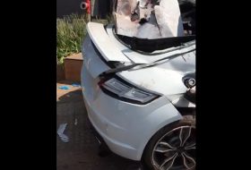 afrika, audi tts, autóbaleset, autós videó