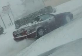 autós videó, havazás, hó, kabrió, mercedes-benz