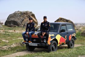 lada, lada niva, red bull, red bull racing, ricciardo, verstappen