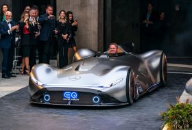 elektromos, ezüst nyíl, mercedes-benz, pebble beach, rekord, Vision EQ Silver Arrow, w125