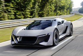 audi, e-tron, elektromos, pb18 e-tron, pebble beach, szilárdtest