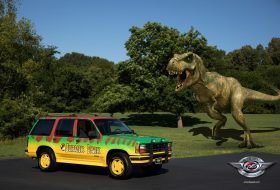 egyedi autó, ford explorer, jurassic park, suv, terepjáró