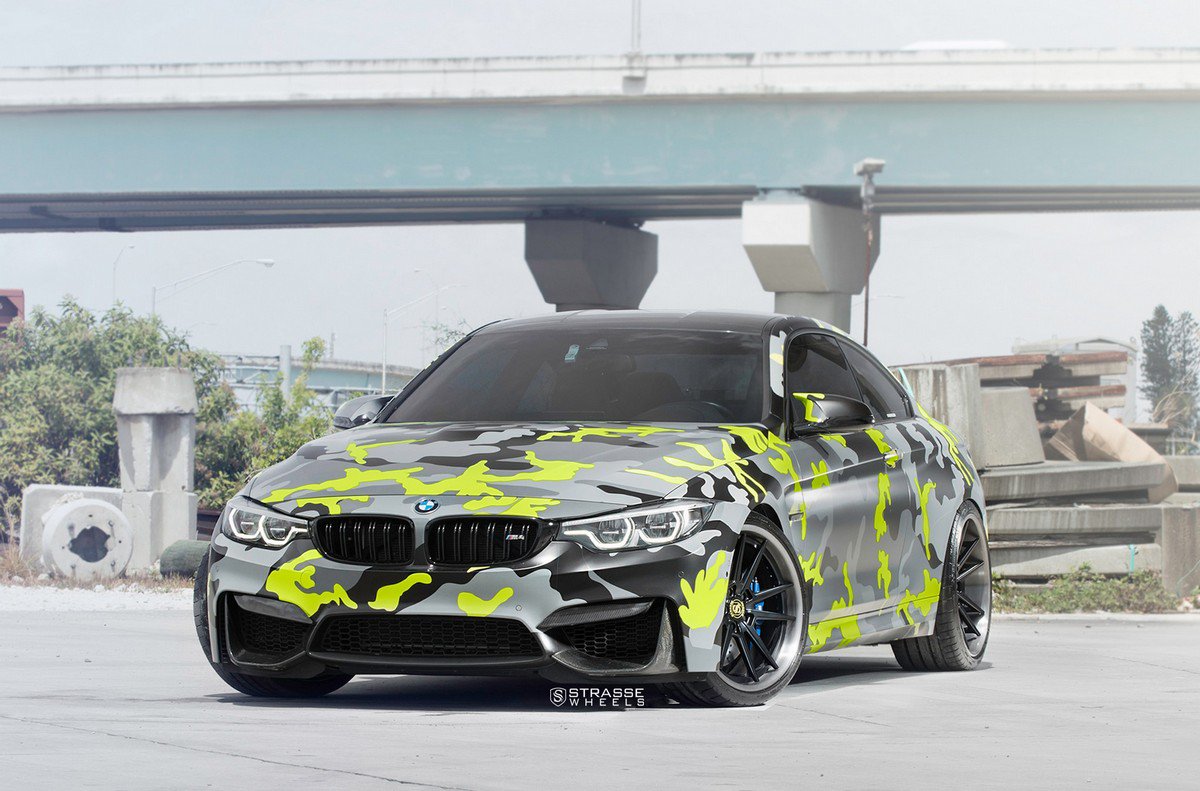 BMW M4 Strasse Wheels camo