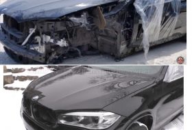 autójavítás, autós videó, bmw x5, gazdasági totálkár, oroszország