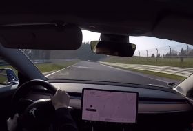 autós videó, elektromos autó, gyorshajtás, model 3 performance, nürburgring, pov video, új tesla, villanyautó, zöld pokol