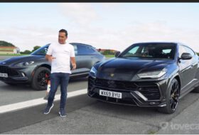 aston martin dbx, autós videó, gyorsulási verseny, lamborghini urus, suv