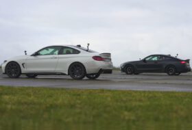 430d, bmw m4, carwow, dízel, gyorsulási verseny, új bmw